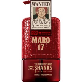 [One Piece Collaboration / Shanks] MARO17 Perfect Wash Shampoo (Gentle Mint Scent) 11.8 fl oz (350 ml) Men's