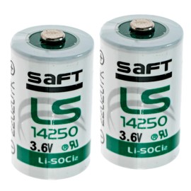 Synergy Digital Dog Collar Batteries, Compatible with Dogwatch R-2000 Dog Collar, (Li-SOCl2, 3.6V, 1200 mAh) Ultra High Capacity, Combo-Pack Includes: 2 x LS14250 Batteries