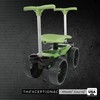 TheXceptional Wheelie Easy-Up | Wheeled Garden Stool with Handles Relieve