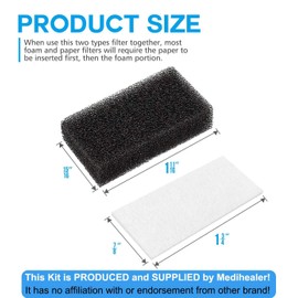 Medihealer Medihealer CPAP Filter 24 Packs - Foam & Ultra Fine Filters for M Series, PR System One, SleepEasy Series