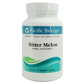 Pacific BioLogic Bitter Melon 500mg - 100 Vegetarian Capsule - Newest Expiration