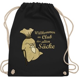 Shirtracer - Gym Bag Backpack - Welcome to the Club of Old Sacks, 1 black