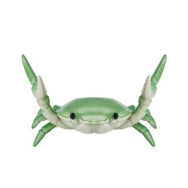 Creative Crab Pen Holder Weightlifting Crabs Pen Stand Storage Rack, Office Desktop Decoration, Pencil Holders Desk Supplies Holders and Dispensers, Desk Accessories and Workspace Organizers (Green)