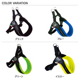 Tre Ponti Fibbia Adjustable Type Soft MESH Soft Mesh Adjustable Cushioning Breathable Harness for Dogs (LTP123) (1.5, Black)