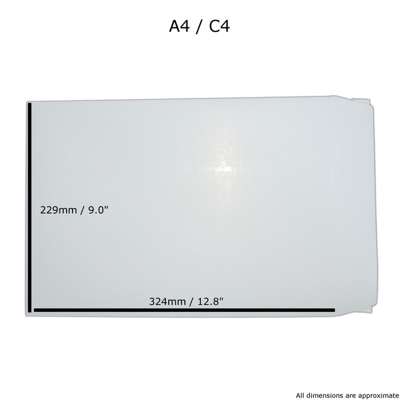 EPOSGEAR® A4/C4 White All Board Calendar Card Envelopes Peel &