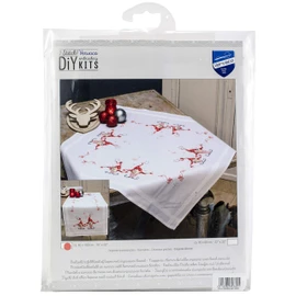 Vervaco Table Runner Kit Christmas Gnomes, Cotton, Multi-Color, 40 x 100 x 0,3 cm