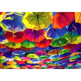 Umbrella Street 1000 Piece Puzzle