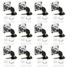 CYEER 12 PCS Cupboard Locks 22mm, Zinc Alloy Cam Lock,