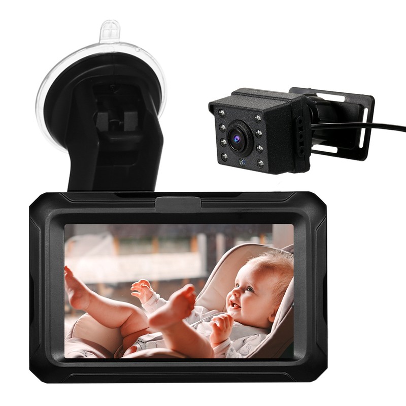 Baby Car Mirror 1080P Baby Camera with 4.3'' IPS Screen