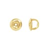 10k Solid Yellow Gold Replacement Pair Earring Screw Back Backings