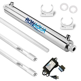 Ultraviolet Light Water Purifier Whole House UV Sterilizer 25W, 6 GPM with 1 Replacement Bulb | Compatible with HQUA-OWS-6, Boeray SSE-006, KOOTANS SDE-025