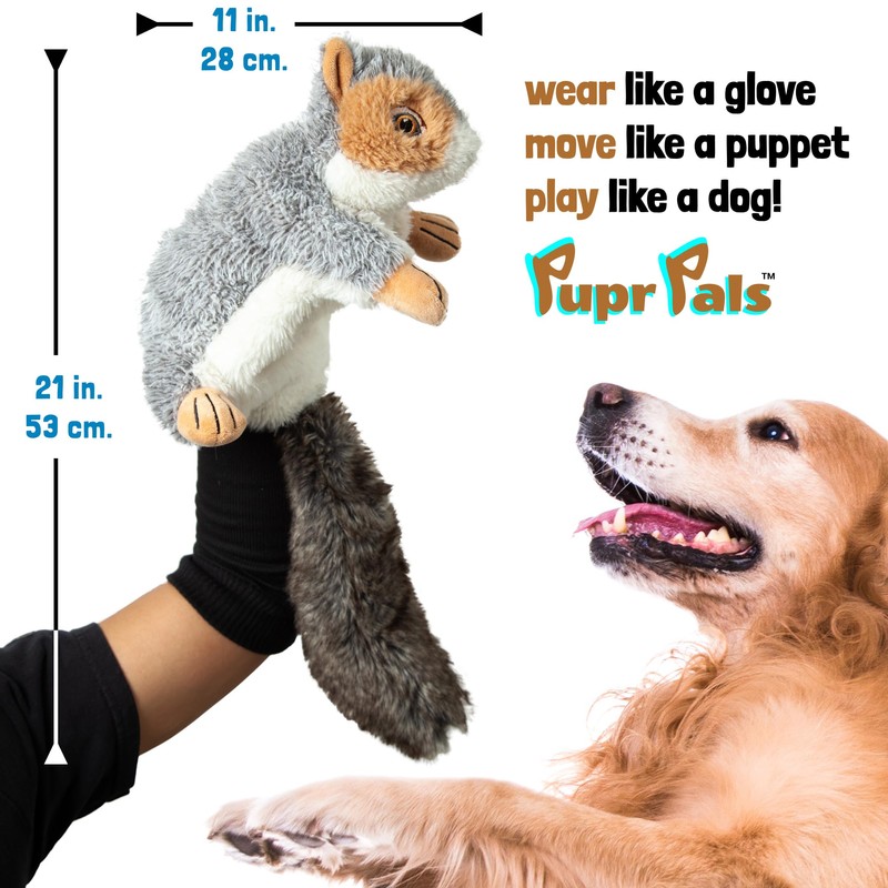Milunova Pupr Pals Dog Toy Puppet with Tough Padding for