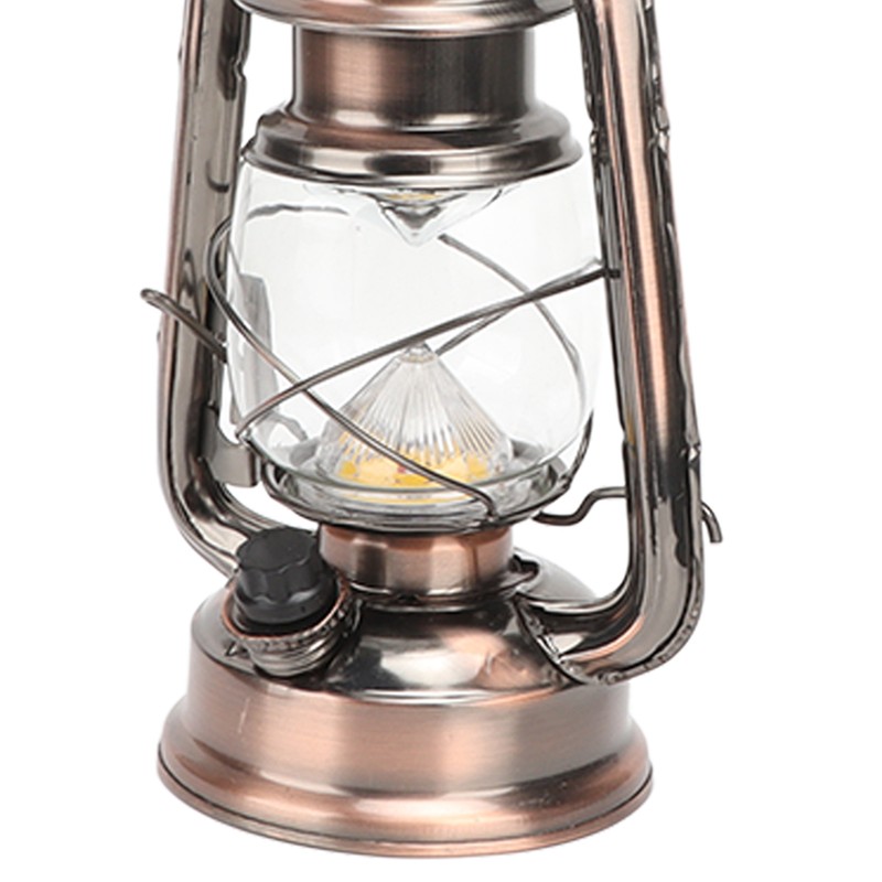 Vintage Camping Lantern 24h Battery Life USB Charging Detachable Lampshade