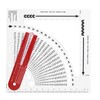 Knitting Gauge Converter Double Sided Clear Scale Knitting Stitch Counting