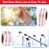 2000 Clear Syringe Labels - Dosage Marking Stickers for Medication