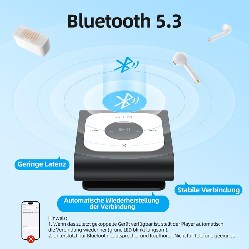 AGPTEK 64gb clip, black