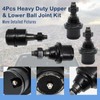 REAXOAL 4Pcs Heavy Duty Upper & Lower Ball Joint Kit