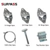 Surpass Garage Door Roller/Hinge/Top Bracket/Wire Rope (for 7' Height Doors)