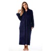 Just Love Plush Zipper Lounger Robe 6729-NVY-L Navy