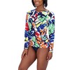 Nautica Women's Rash Guard Shirt, Trade Wind Multi