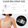 iMucci Clear Bra Straps 3 Pairs Invisible Transparent Shoulder Bra
