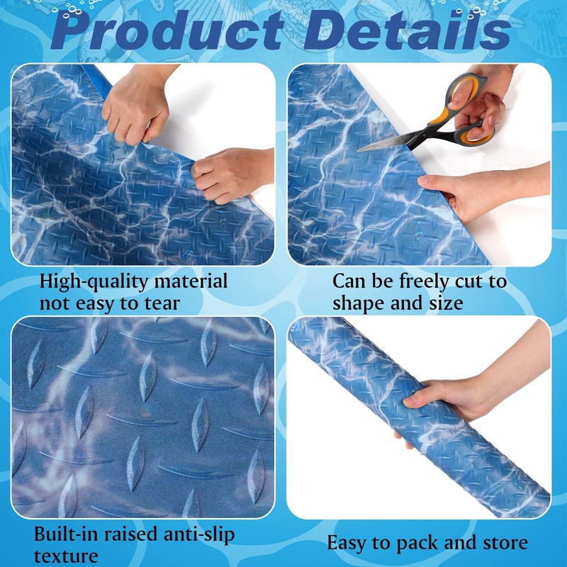 Drydiet 36" x 36" Above Ground Pool Ladder Mat, Swimming