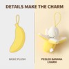 Yellow Peeling Banana Decoration, Birthday Gift PP Cotton Peeling Banana
