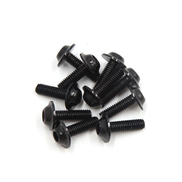 sourcingmap 10 Pcs Metal M6 x 20mm Hex Head Fairing