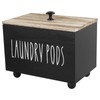 Laundry Pods Container with Lid, Square Storage Box for Laundry