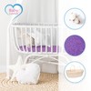 Moses Basket Terry Fitted Sheet/Baby Oval Shape Sheet (Violet)