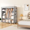 VTRIN Portable Closet Wardrobe for Hanging Clothes 57.3 Inch Large