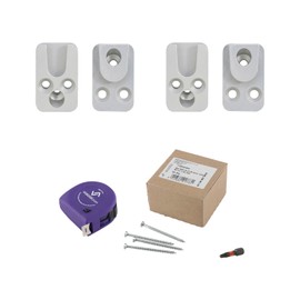 vasalat HVP Connector Heavy-Duty 25 x 40 x 12 mm - 2 x Wooden Connectors Invisible - Ideal as Bar Connector Including 50 x T-Star Plus Spax Screws & 1 x Bit TX20