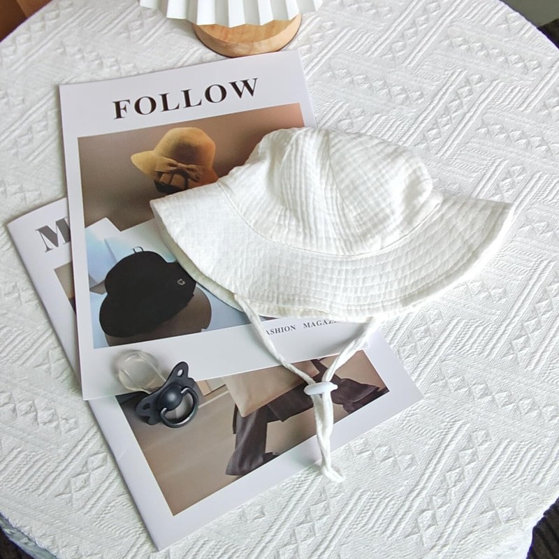 Cotton Baby Hat: Perfect for sun protection. Floral Kids Sun