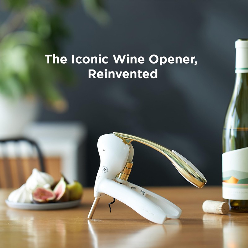 Rabbit Wine Opener, 7.8x6.3, White