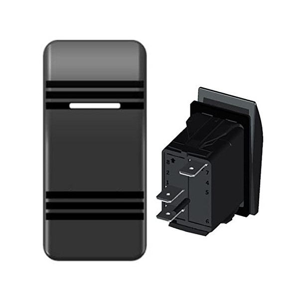 RWUJILONG Car-ling Waterproof Rocker Switch On-Off SPST 3 Pin Rocker