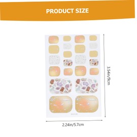 Outanaya 8 Sheets Manicure Stickers DIY Toe Nail Art Decals for Women Elegant Design for Weddings Prom and Festivals Easy to Apply Needed