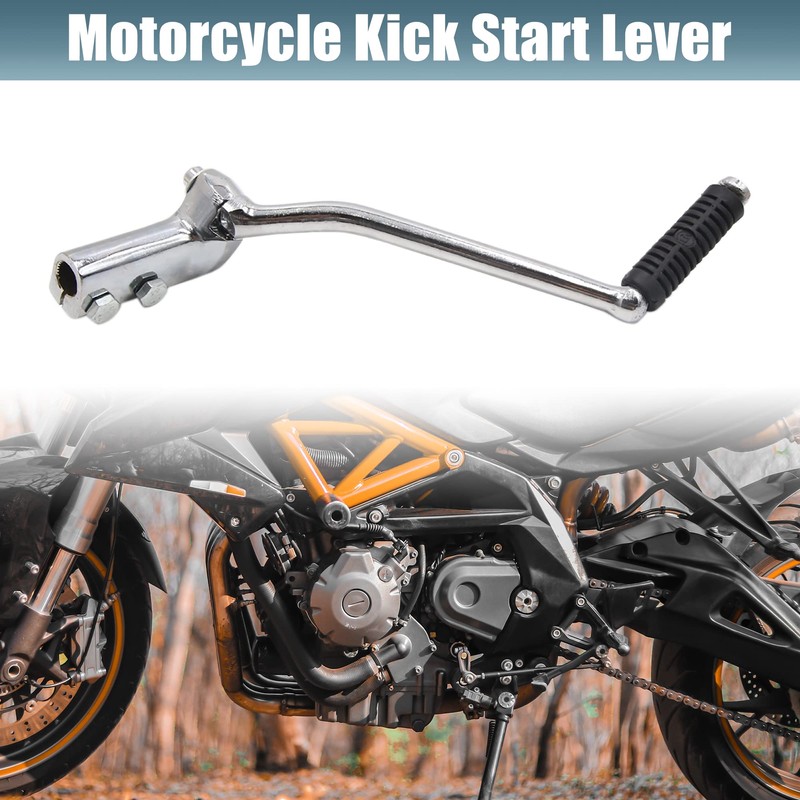 sourcingmap 15mm Shaft Dia Motorcycle Engine Kick Start Lever Pedal