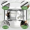 KUK Dish Drying Rack in Sink, Expandable Stainless Steel Over
