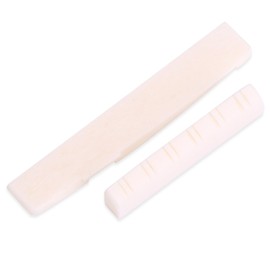 12 String Saddle Bone, Acoustic Guitar Bone Bridge Nut for 12 String Folk Acoustic Guitars Improve Sound Quality