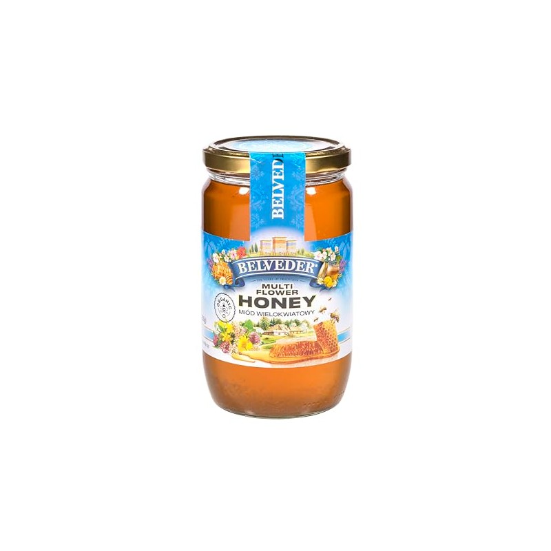 BELVEDER MULTI FLOWER HONEY ORGANIC HONEY, 100% HONEY 31.74oz (900g)