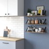 Wallniture Bora Floating Shelves for Wall, 24"x6" Bathroom Storage Shelves,