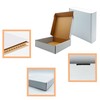 8x8x2 Inches Shipping Boxes Set of 25,White Corrugated Mailing Cardboard