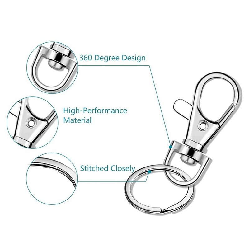 HappyHome Keychain, Nascan Swivel, Snap Hook, 1.2 inches (30 mm),