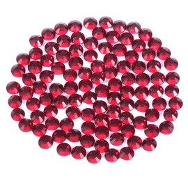 Novani Dark Red Rhinestones 3000Pcs Flatback Crystal Round Loose Gemstones Glass Rhinestones for Crafts Makeup Nail Art Clothes Shoes DIY Decorations(SS10, 2.7-2.9mm)