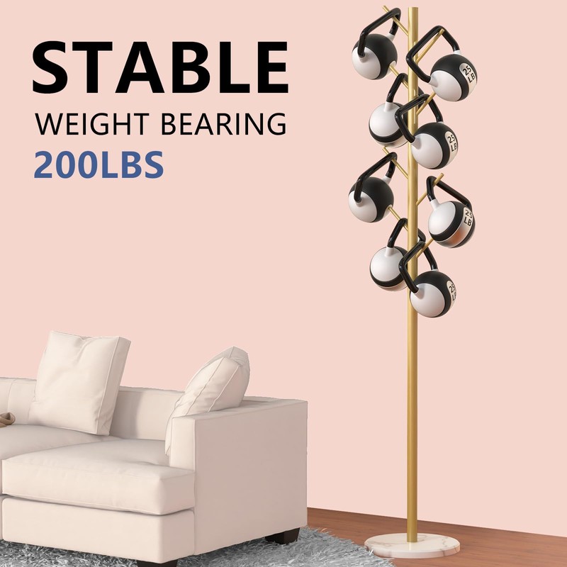Durmmur Heavy Duty Coat Rack with Natural Marble Base, Freestanding