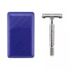 Shaver Rastrillo Clásico Acero Inoxidable Mariposa Con Navaja