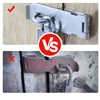 Door Lock Hasp with Door Lock and Screws, Stainless Steel
