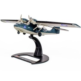 Consolidated PBY-5A Catalina Aircraft Commander John McCain South Pacific Force Henderson Field Guadalcanal Island United States Navy 1942 Planes World War II 1/144 Diecast Model Airplane Luppa LCM034