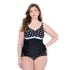 Ulla Popken Bellieva Women's Plus Size Plus Size Tankini Top