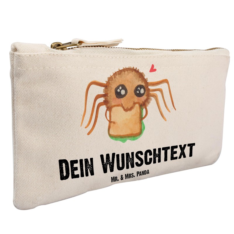 Mr. & Mrs. Panda Personalisierte Schminktasche Spinne Agathe Sandwich Größe